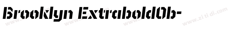 Brooklyn ExtraboldOb字体转换